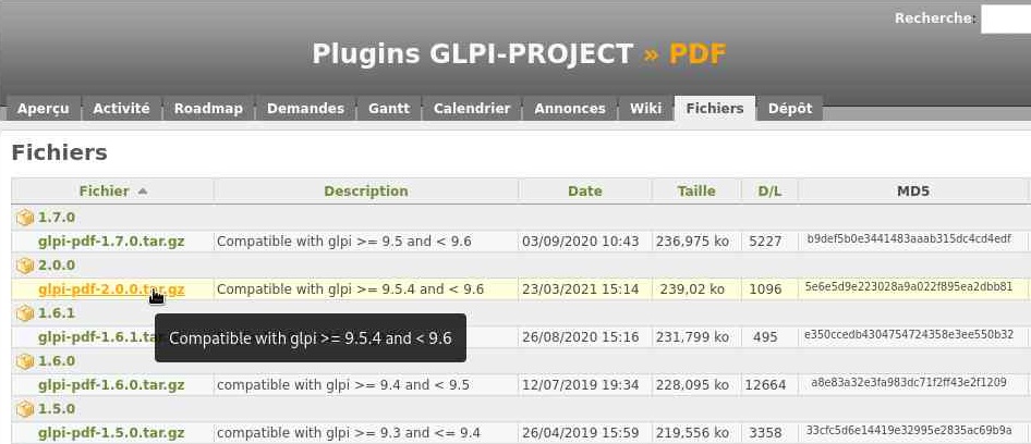plugins GLPI (8)